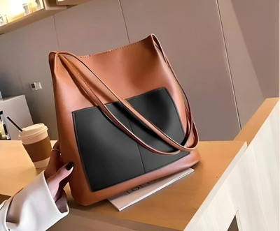 TORRETO FAB Clear Tote Women Tote Trendy for women | Stylish Spacious Hand for office Black/Brown