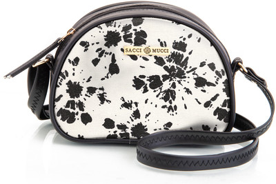 house of common Black Shoulder Bag Women's Rainbow Sling Bag, Handmade Bags for Females