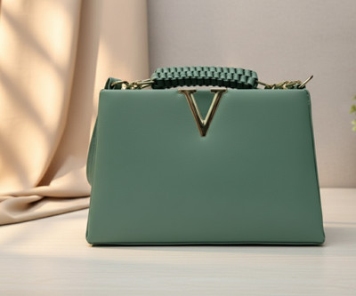 viora Green Sling Bag Espresso 'V' Executive Bag