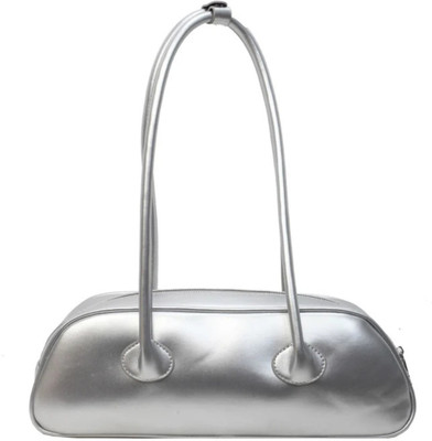 Bauge Bags Silver Shoulder Bag Unapologetic Chic Shoulder Bag