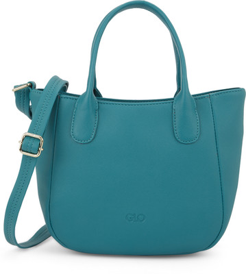 GLO by Globus Green Hand-held Bag Globus Women Emerald Green Vegan Leather Textured Curved Shape Sling Bag