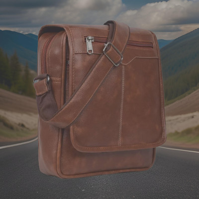 house of common Tan Sling Bag Men Sling Bag side bag for men(S-11*11)