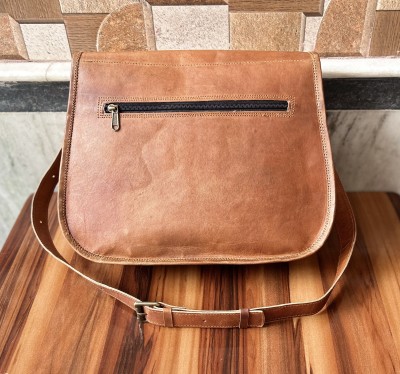 MADONA HANDICRAFT Brown Sling Bag Vintage Leather Crossbody Bag, Leather Satchel, Leather Handbag,Saddle Bag