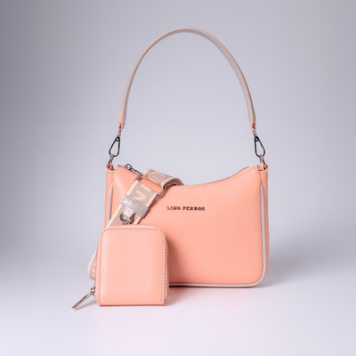 LINO PERROS Pink Sling Bag Women's Peach Sling Bag