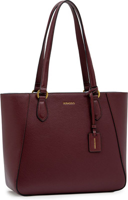 Miraggio Maroon Tote Cali Shoulder Tote Bag