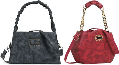 Zaxcer Black, Maroon Sling Bag Beautiful Sling Bags for women and girls(Pack of 2)