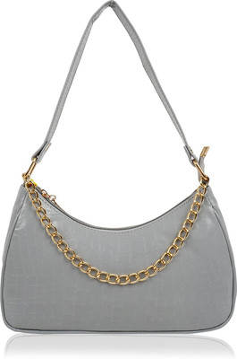 DIXON Grey Sling Bag handbag Elegant Fancy Chic Chac Chain Strap Shoulder Slingbag For Women