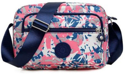 MISTYCDEP Blue, Pink Shoulder Bag Crossbody Purse for Women, Nylon Waterproof Shoulder Purse, Messenger
