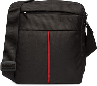 DEZiRE CRAfTS Black Sling Bag Stylish Shoulder CrossBody Office Business Messenger Bag Water Resistant for Men