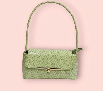 MESSASO Green Hand-held Bag green sling bag