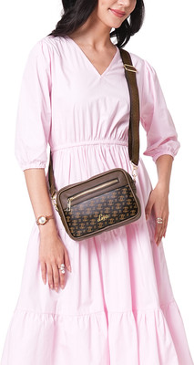 LAVIE Brown Sling Bag Mono LL Scarlet Sling Bag