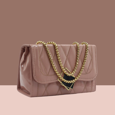 MST impex Beige Sling Bag Jelly Rectangle sling bag