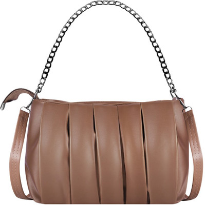 KAVRIXA Brown Sling Bag Brown Designer Faux Leather Handbag For Women And Girls KX-HB31