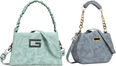 Zaxcer Green, Grey Sling Bag Beautiful Sling Bags for women and girls(Pack of 2)