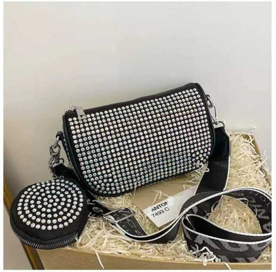 CARRY CARAT Black Sling Bag kski66
