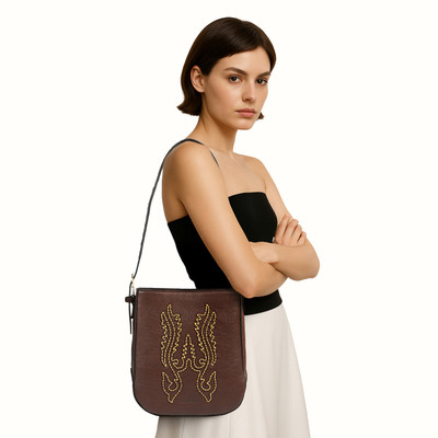 HIDESIGN Brown Tote AZTEC 01