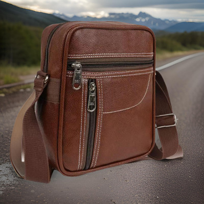 JairaJ Brown Sling Bag Men Sling Bag extra large