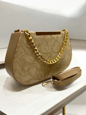 Skorpio Beige Sling Bag Trendy Designer