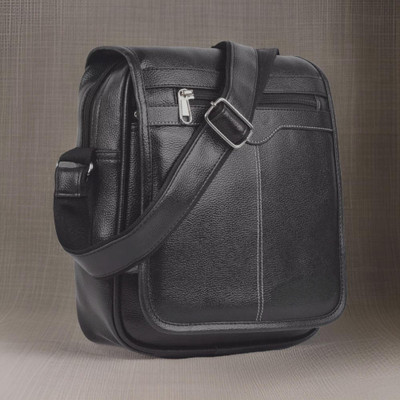Shivra Black Sling Bag Men Sling Bag side bag for men(S-12*11)