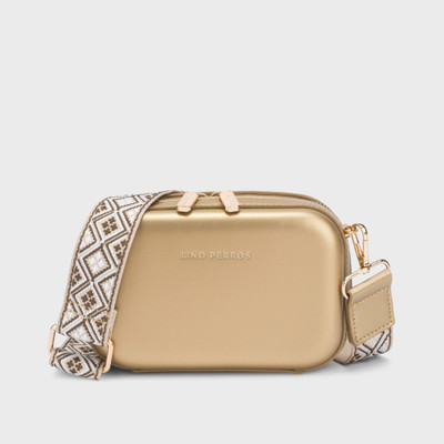 LINO PERROS Gold Sling Bag Avril Bold Solid