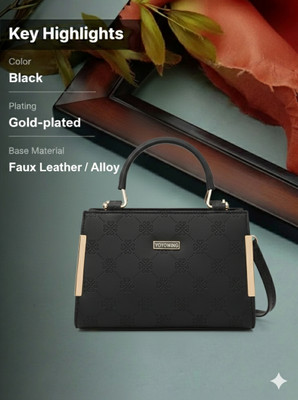 Aadil Khan Black Hand-held Bag Aadilk01