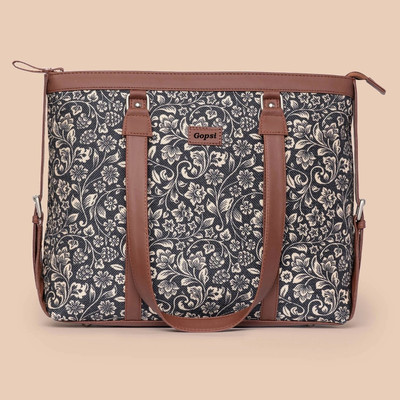GOPSI Black Tote Women's Stylish tote with Shoulder Strap Office Casual Bag