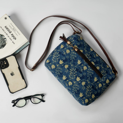 Hamensch Blue Sling Bag Navy Blue Sling Bag for Women