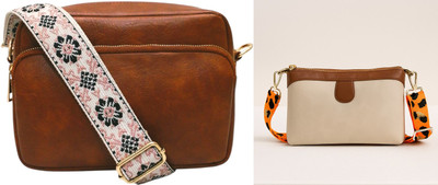 Dakota Brown, Beige Sling Bag /Crossbody Bag with Detachable Belt for Girls & Women(Pack of 2)