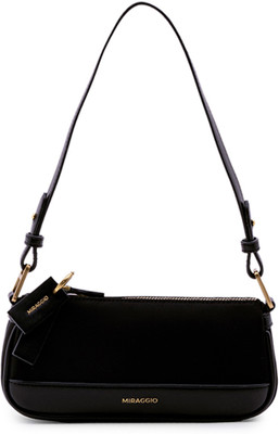 Miraggio Black Shoulder Bag Rue Shoulder Bag