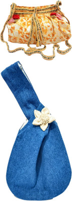 athizay Green, Red, Blue Sling Bag Sling bags for women print Cross body bags(Pack of 2)