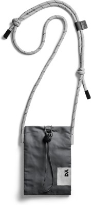DailyObjects Grey Sling Bag Crossbody Lightweight Phone Pocket Bag | Elastic Cord Closure | Drawstring Strap