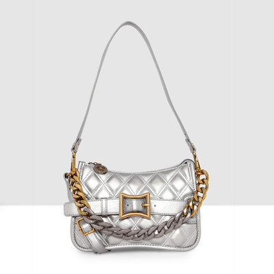 ESBEDA Silver Sling Bag Chain Handle Trendy Sling Bag