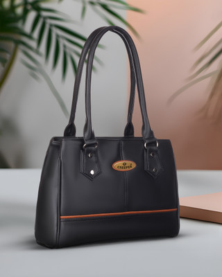 Snappy Black Shoulder Bag Handbags for Women |Shoulder Bag For Women's