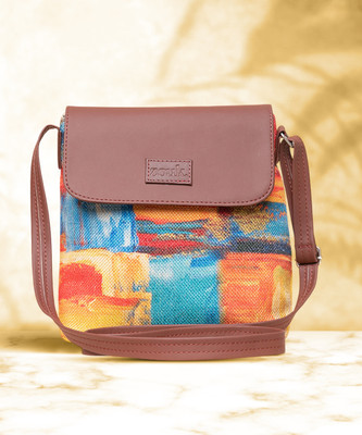 ZOUK Multicolor Sling Bag Abstract Amaze Flap Sling Bag