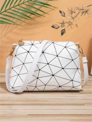 TCRAZY White Sling Bag LS-223-SLNBG-MKRI-PRNT-WHTE15_16