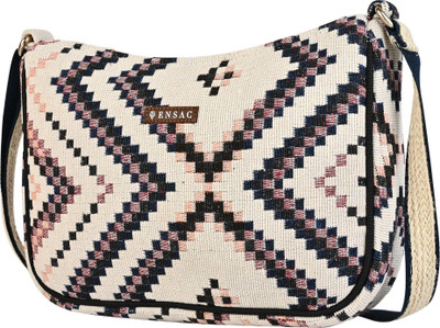 ENSAC Beige Sling Bag Women’s Sling Bag, Stylish Casual Crossbody Bag