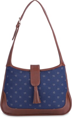 The CLOWNFISH Women Blue Messenger Bag