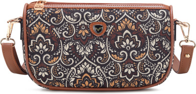 HAWKWOOD Brown Sling Bag Classic Leather Sling bag