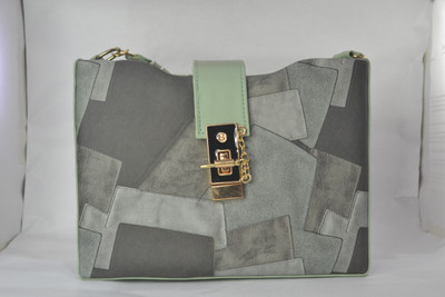 ROGAN Green, Grey Sling Bag Lightweight Regular Use Rexin Zipper Sling Bag for Women