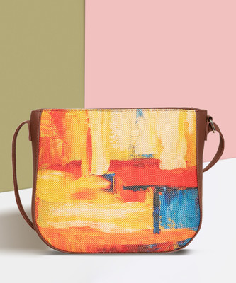 ZOUK Multicolor Sling Bag Abstract Amaze U Shaped Sling Bag