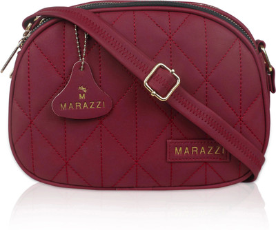 marazzi Maroon Sling Bag 3 chain