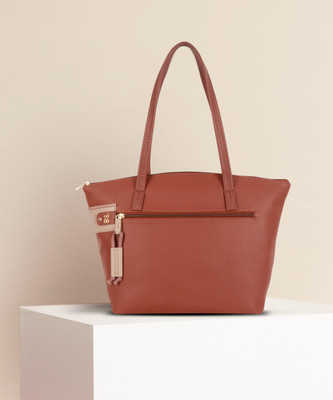 Baggit Tan Tote Large Hand-held Bag Lxe Alert 3T5 Expresso Rust