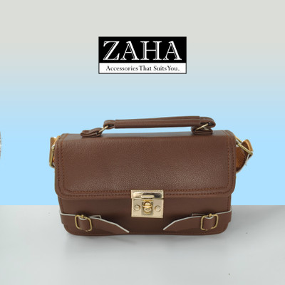 ZAHA Tan Sling Bag Heritage Sling Bag