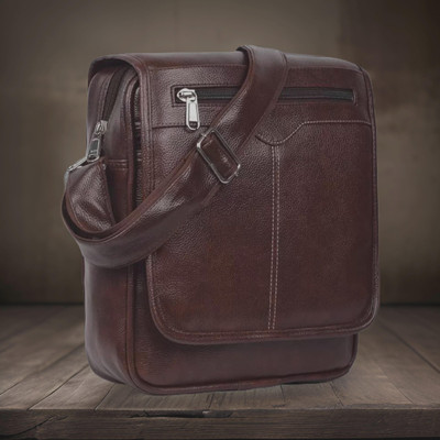 Shivra Brown Sling Bag Men Sling Bag side bag for men(S-12*11)