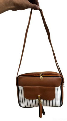 JPEnterprises Brown Shoulder Bag Brown_sling_bag