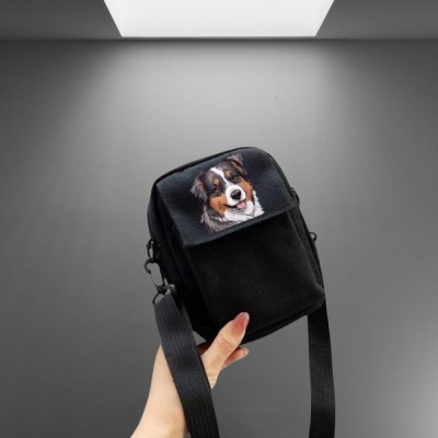 CUTEFASHION Black Sling Bag Dog_17