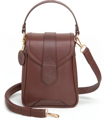 Sacci Mucci Brown Sling Bag Sacci Muucci Women's Small handbag/Cross-Body Phone Bag – Adjustable Strap
