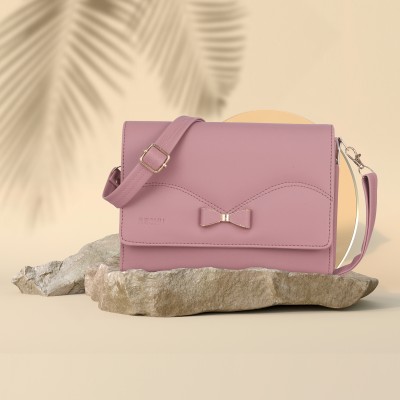 reshhu Pink Sling Bag stylish hand purse for women