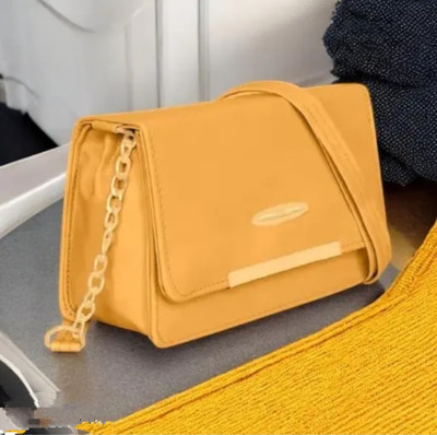 AI FASHION Yellow Sling Bag Yellow Woman And Girl Siling Bag