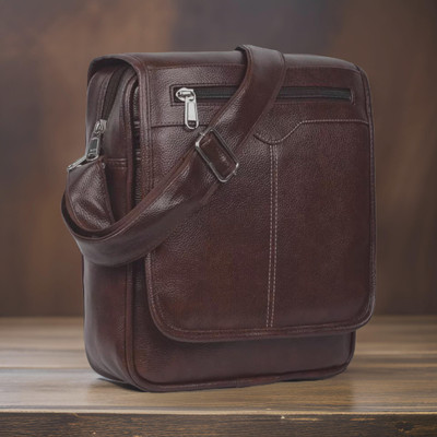 Shivra Brown Sling Bag Men Sling Bag side bag for men(S-12*11)
